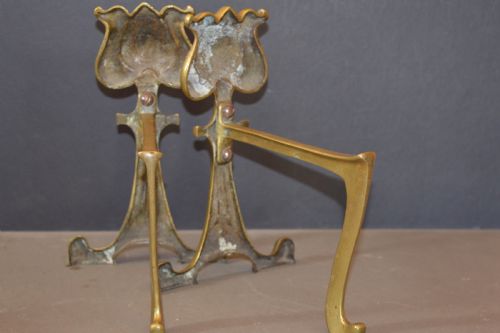 PAIR ART NOUVEAU FIRE DOGSC1900 - ADDITIONAL PHOTO 4