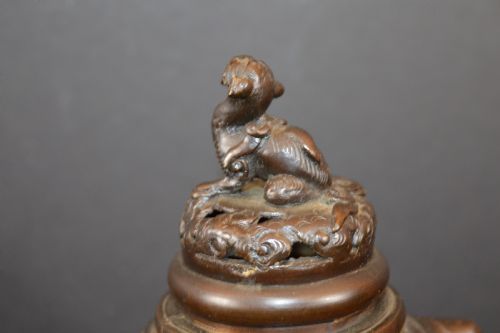 LARGE 32CM CHINESE BRONZE CENSERC1920 - ADDITIONAL PHOTO 10