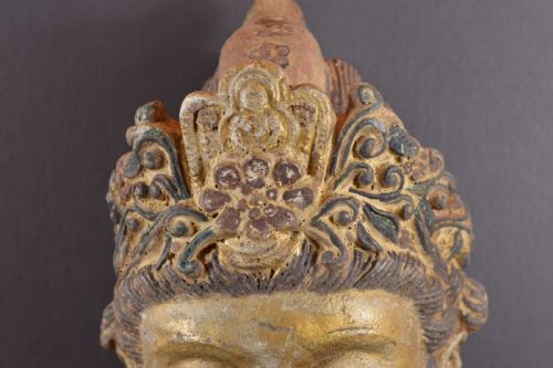LARGE 14KG CHINESE IRON GUANYIN BUST ON STANDC1880 - ADDITIONAL PHOTO 3