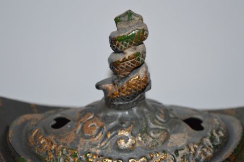 LARGE CHINESE BRONZE CENSER C1890 - ADDITIONAL PHOTO 2