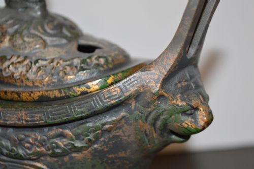 LARGE CHINESE BRONZE CENSER C1890 - ADDITIONAL PHOTO 9
