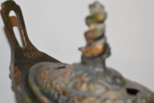 LARGE CHINESE BRONZE CENSER C1890 - ADDITIONAL PHOTO 10