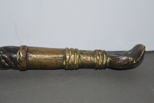 LARGE INDIAN BRONZE CEREMONIAL MACE SOONTAC1860 - ADDITIONAL PHOTO 12