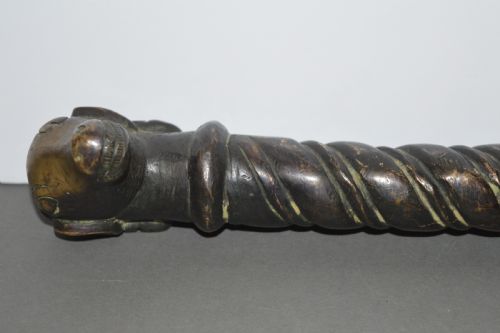 LARGE INDIAN BRONZE CEREMONIAL MACE SOONTAC1860 - ADDITIONAL PHOTO 14