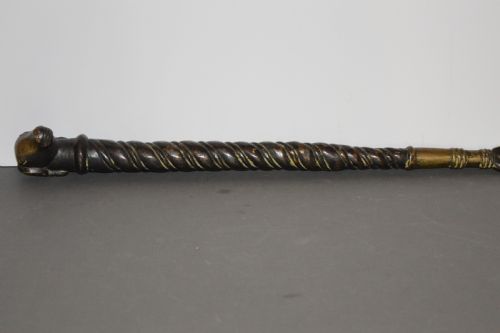LARGE INDIAN BRONZE CEREMONIAL MACE SOONTAC1860 - ADDITIONAL PHOTO 16