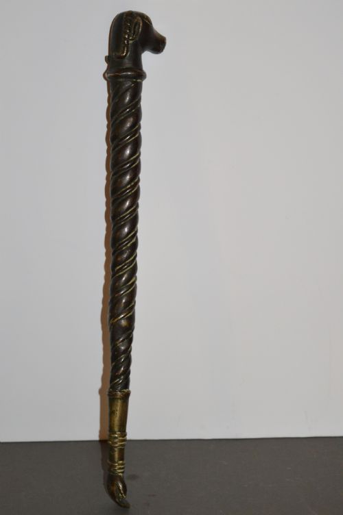 LARGE INDIAN BRONZE CEREMONIAL MACE SOONTAC1860 - ADDITIONAL PHOTO 18
