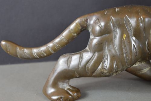 LARGE 24KG JAPANESE BRONZE TIGERC1890 - ADDITIONAL PHOTO 3