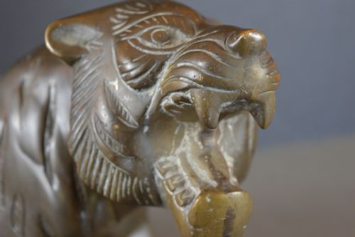 LARGE 24KG JAPANESE BRONZE TIGERC1890 - ADDITIONAL PHOTO 4