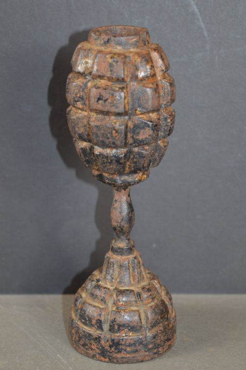 Mk1 Hand Grenade Trench Art Candlestick,c1916