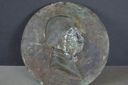 US CIVIL WAR BRONZE PLAQUE F GEORGE SIGNED J LAVERGNE1856 - ADDITIONAL PHOTO 6