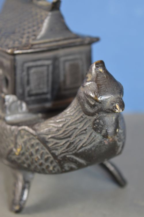 CHINESE BRONZE BOAT JUNK CENSERC1880 - ADDITIONAL PHOTO 9