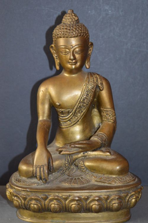 fine tibetan bronze seated buddhac1920 - CATEGORY: ANTIQUE METAL - DATED 1920