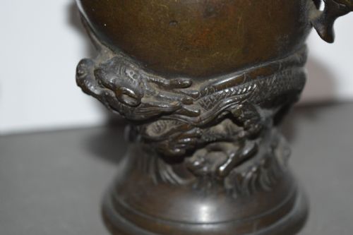PAIR CHINESE BRONZE VASESC1880 - ADDITIONAL PHOTO 5