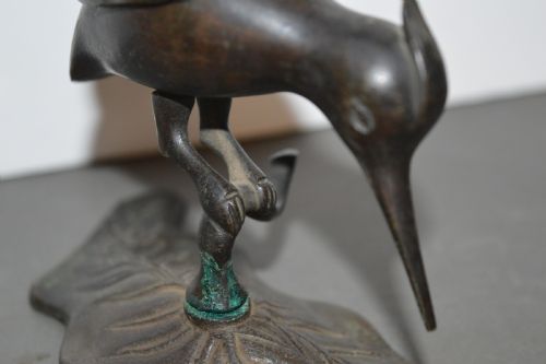 JAPANESE BRONZE BIRD CENSERC1880 - ADDITIONAL PHOTO 9
