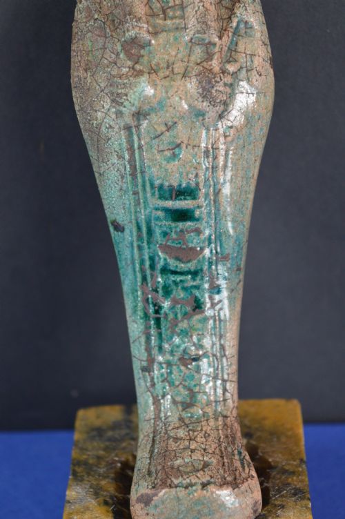 GRAND TOUR EGYPTIAN STONE FAIENCE SHABTIC1800 - ADDITIONAL PHOTO 2