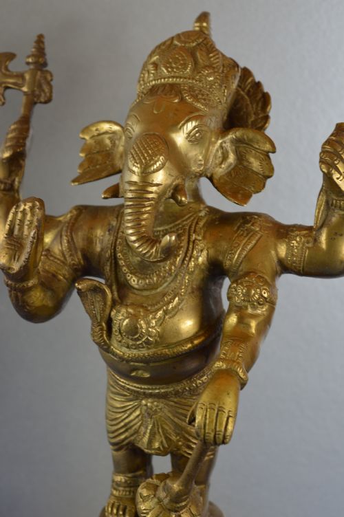 LARGE 42KG INDIAN BRONZE GANESH STATUEC1890 - ADDITIONAL PHOTO 1