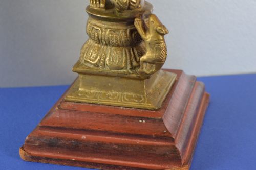 LARGE 42KG INDIAN BRONZE GANESH STATUEC1890 - ADDITIONAL PHOTO 7