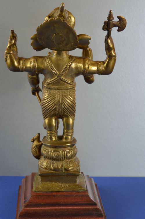 LARGE 42KG INDIAN BRONZE GANESH STATUEC1890 - ADDITIONAL PHOTO 8
