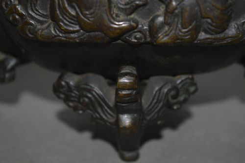 19TH CENTURY CHINESE BRONZE CENSERC1890 - ADDITIONAL PHOTO 4