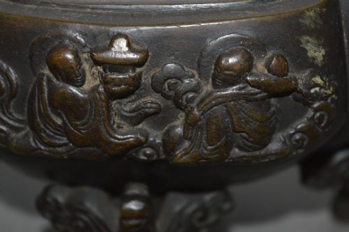 19TH CENTURY CHINESE BRONZE CENSERC1890 - ADDITIONAL PHOTO 5