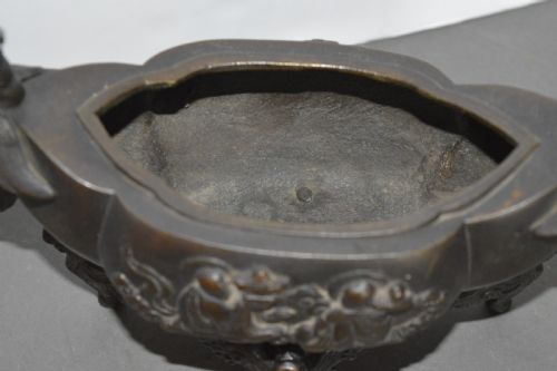 19TH CENTURY CHINESE BRONZE CENSERC1890 - ADDITIONAL PHOTO 7