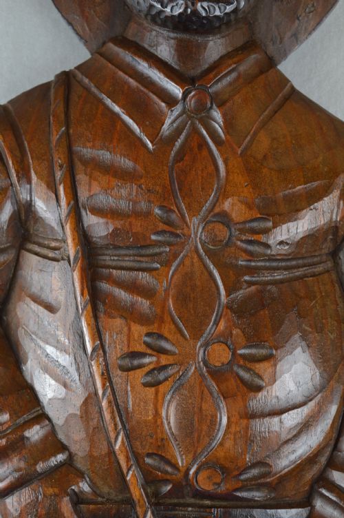 LARGE 80CM BLACK FOREST CARVED WALL HANGIONGC1890 - ADDITIONAL PHOTO 2