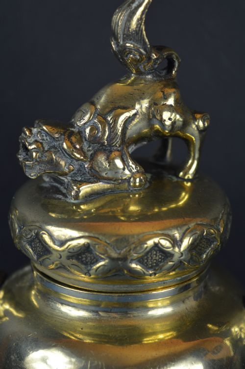 LARGE CHINESE BRONZE CENSERJAR WITH LIDC1890 - ADDITIONAL PHOTO 2