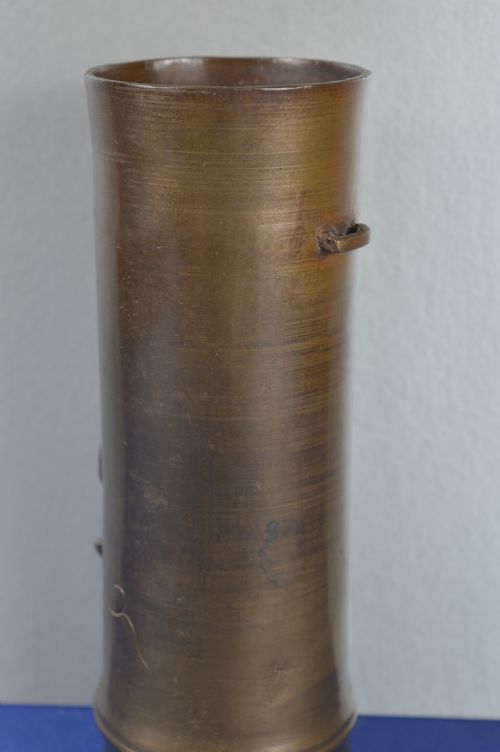 LARGE 21CM CHINESE BRONZE BRUSH POTVASE C1890 - ADDITIONAL PHOTO 5