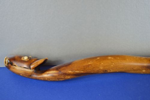 NEPALESE CEREMONIAL CARVED NAGA SNAKE STICKC1880 - ADDITIONAL PHOTO 2