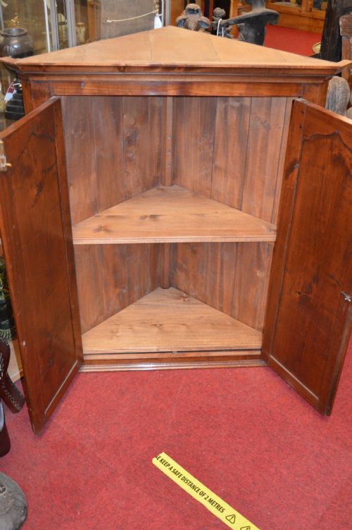 LARGE 100CM SHERATON STYLE HANGING CUPBOARDC1870 - ADDITIONAL PHOTO 5