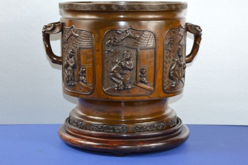 LARGE 7KG JAPANESE BRONZE BOWLCENSER C1870 - ADDITIONAL PHOTO 2