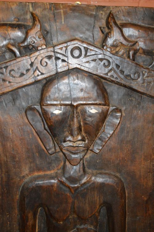 PAIR LARGE 5FT TORAJA SULAWESI CARVED TRIBAL DOORSC1850 - ADDITIONAL PHOTO 10