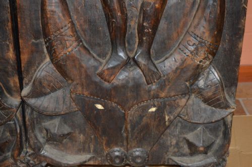 PAIR LARGE 5FT TORAJA SULAWESI CARVED TRIBAL DOORSC1850 - ADDITIONAL PHOTO 14