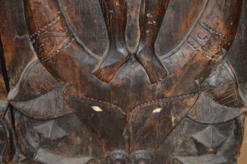PAIR LARGE 5FT TORAJA SULAWESI CARVED TRIBAL DOORSC1850 - ADDITIONAL PHOTO 19