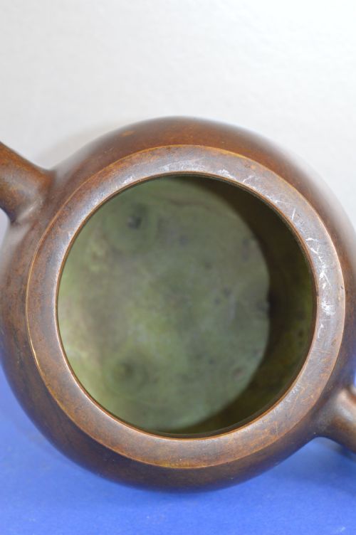 LARGE 24KG CHINESE BRONZE CENSERC1850 - ADDITIONAL PHOTO 4