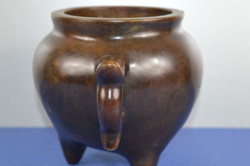 LARGE 24KG CHINESE BRONZE CENSERC1850 - ADDITIONAL PHOTO 7