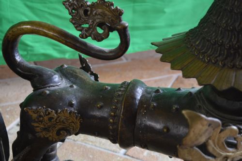 HUGE 35KG PAIR TIBETAN BRONZE TEMPLE LIONSFOO DOGSC1880 - ADDITIONAL PHOTO 15