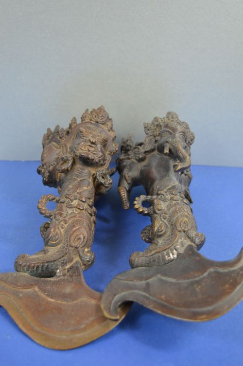 2 TIBETAN BRONZE BUDDHIST CEREMONIAL KNIVES KARTIKAC1890 - ADDITIONAL PHOTO 7