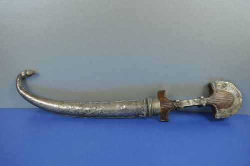 MIXED METAL PERSIAN MOROCCAN KHANJAR KNIFESCABBARDC1880 - ADDITIONAL PHOTO 4