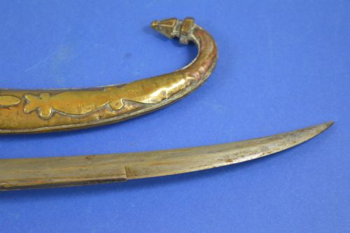 MIXED METAL PERSIAN MOROCCAN KHANJAR KNIFESCABBARDC1880 - ADDITIONAL PHOTO 14