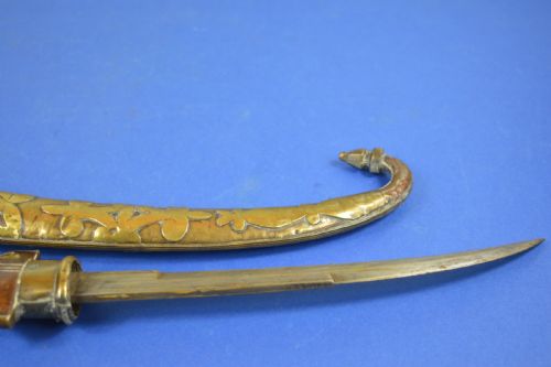 MIXED METAL PERSIAN MOROCCAN KHANJAR KNIFESCABBARDC1880 - ADDITIONAL PHOTO 16