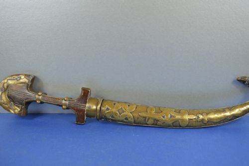MIXED METAL PERSIAN MOROCCAN KHANJAR KNIFESCABBARDC1880 - ADDITIONAL PHOTO 26