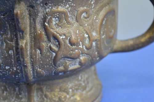 LARGE CHINESE ARCHAIC BRONZE RITUALISTIC FOOD BOWLC1780 - ADDITIONAL PHOTO 11