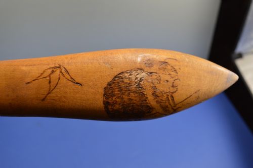 AUSTRALIAN ABORIGINAL NULLA NULLA THROWING CLUB C1890 - ADDITIONAL PHOTO 12