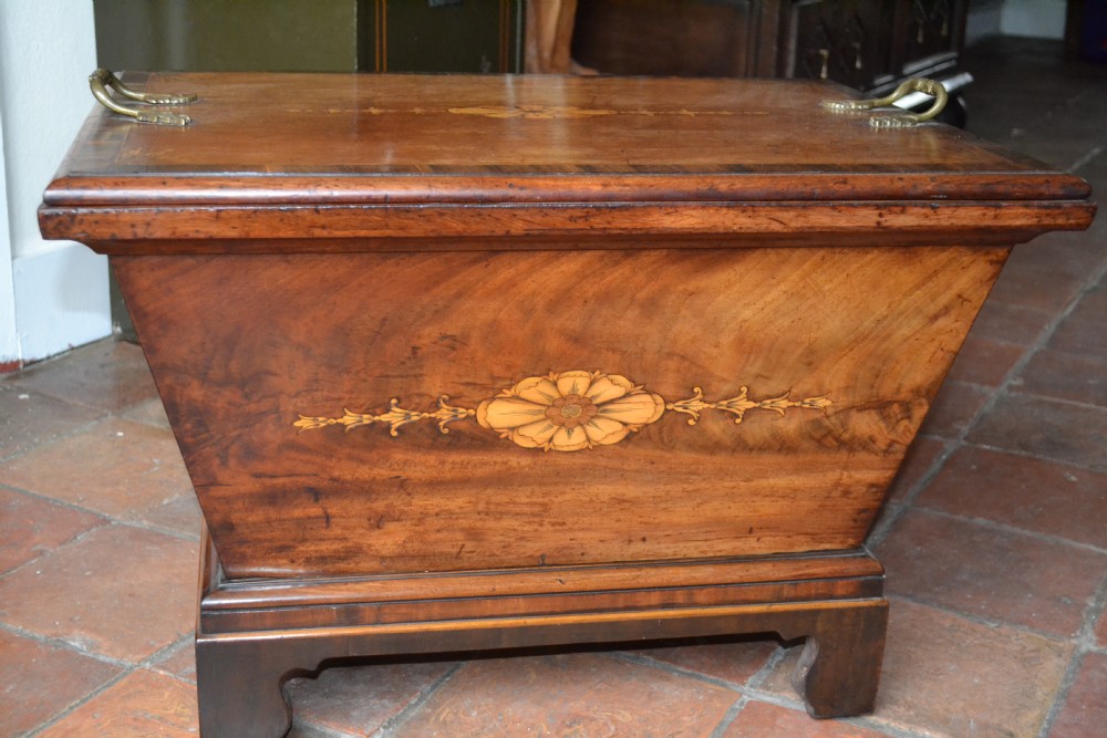 18th Century Georgian Sarcophagus Mahogany Wine Cooler Cellaret, c 1790