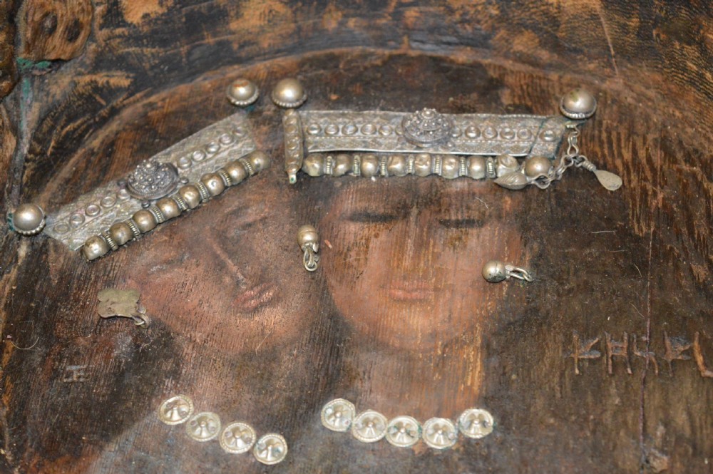 19th Century Russian Christianing Bowl,Iconographic Paintings,c1820 View II