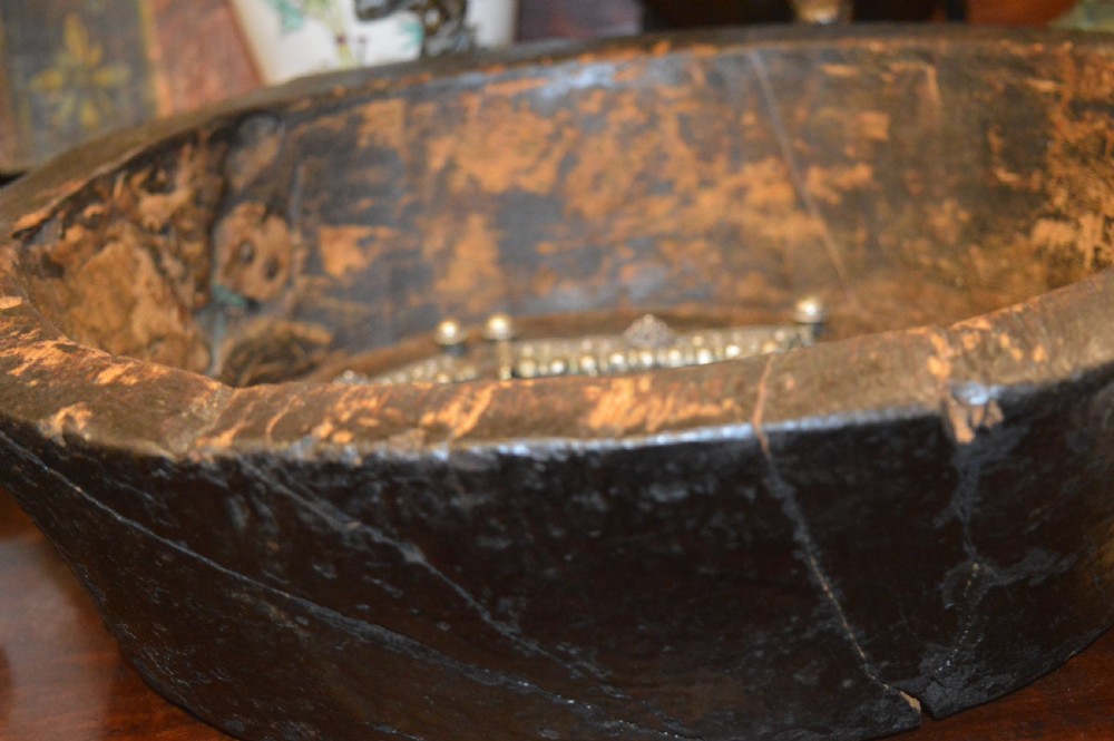 19th Century Russian Christianing Bowl,Iconographic Paintings,c1820 View X