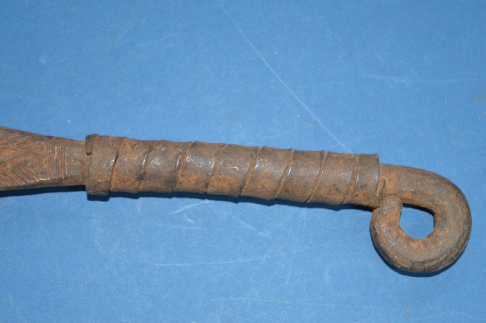 2 large 19th Century Cast Iron African Currency Pieces,Congo,c1890 (Pt Collection 21 Pieces) View IV