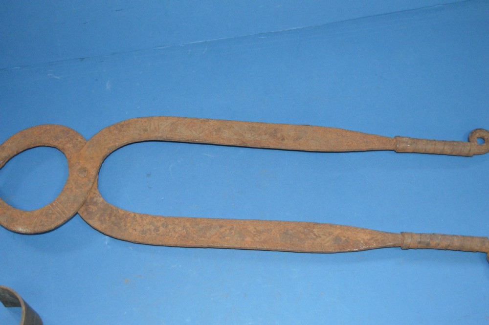 2 large 19th Century Cast Iron African Currency Pieces,Congo,c1890 (Pt Collection 21 Pieces) View VI
