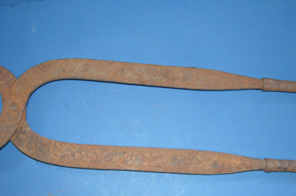 2 large 19th Century Cast Iron African Currency Pieces,Congo,c1890 (Pt Collection 21 Pieces) View VII
